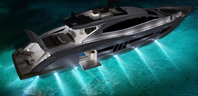 Underwater boat lights