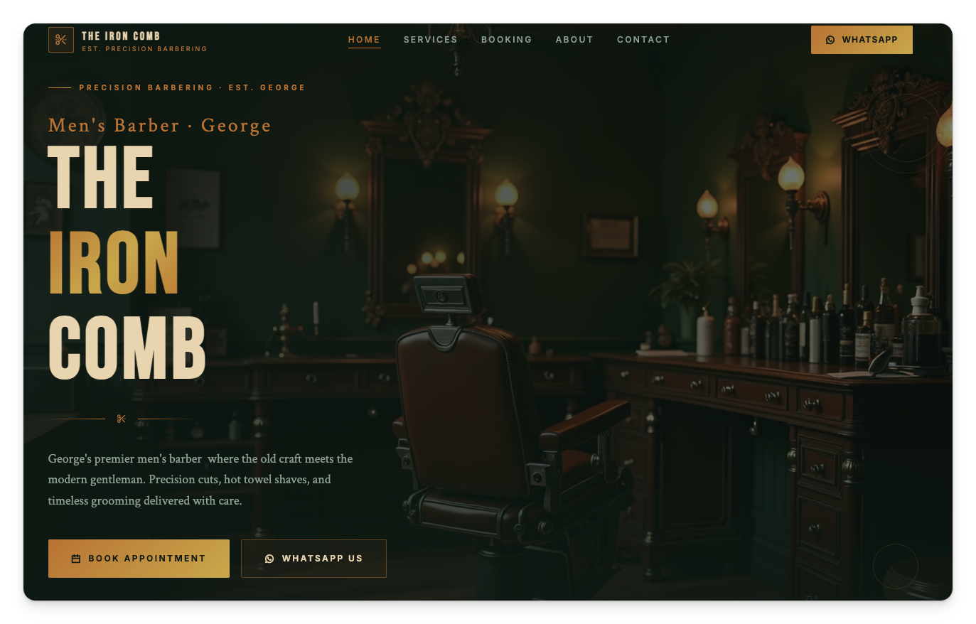 The Best Mens Barbershop in George, Western Cape | The Iron Comb